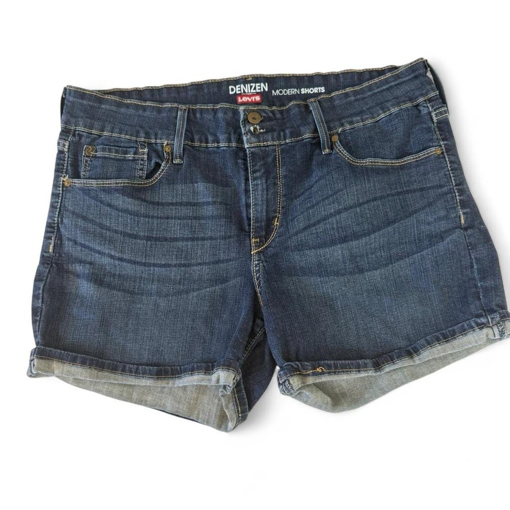 Levi's DENIZEN Modern Stretch Denim Shorts Bimbo Core • Y2K • Micro Shorts